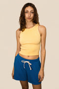 Sage Rib Tank - Sunflower XS (top) - tank sunflower, rib tank sunflower - shop at us.meeeshop