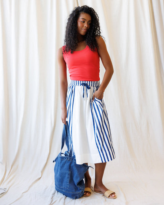 Sail Away Skirt in S view 2 - Sail Away Mini Skirt