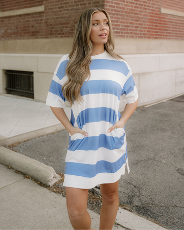 Sailor Casual Tee Dress in S - Casual Sailor Dress Womens