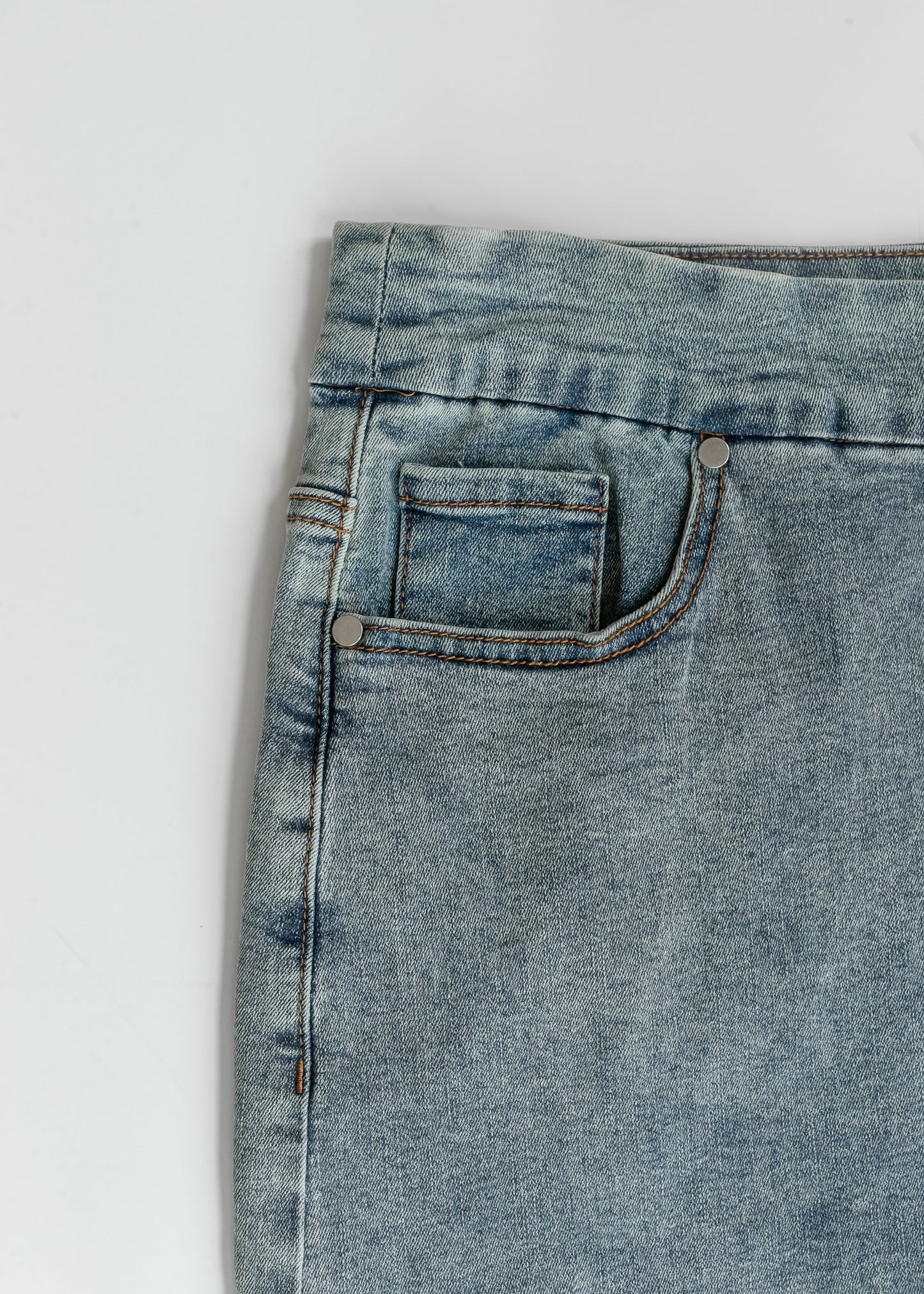 Sandra Classic Wash Midi Denim Skirt in 12 view 5 (dress)