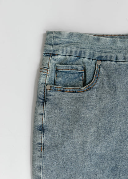 Sandra Classic Wash Midi Denim Skirt in 12 view 5 (dress)