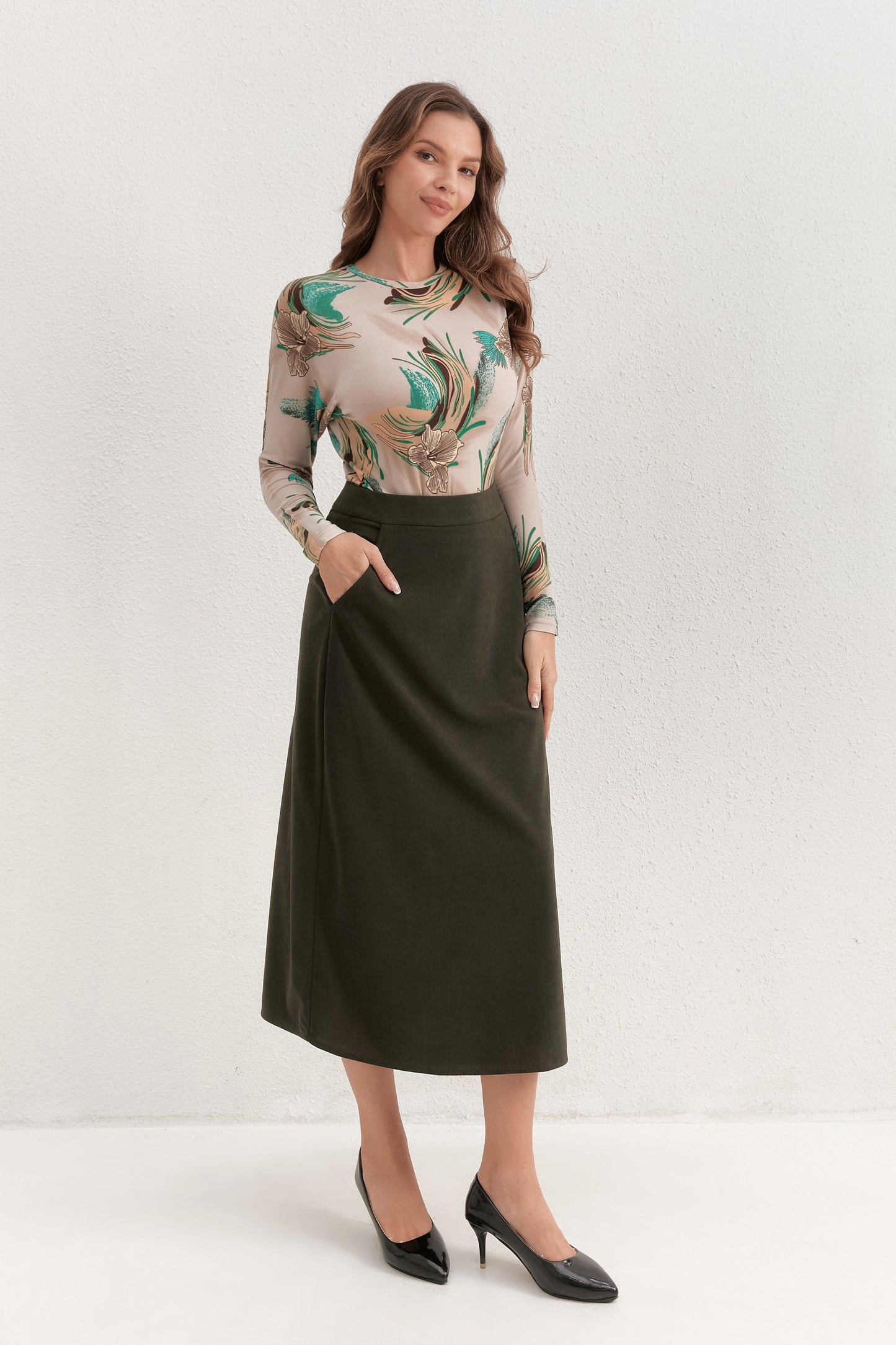 Sandstone Petal Top in XL view 5