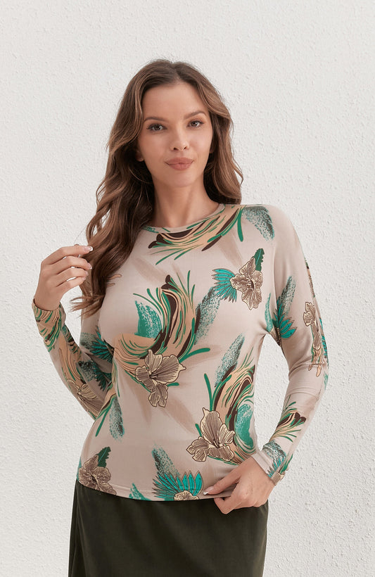 Sandstone Petal Top in XS