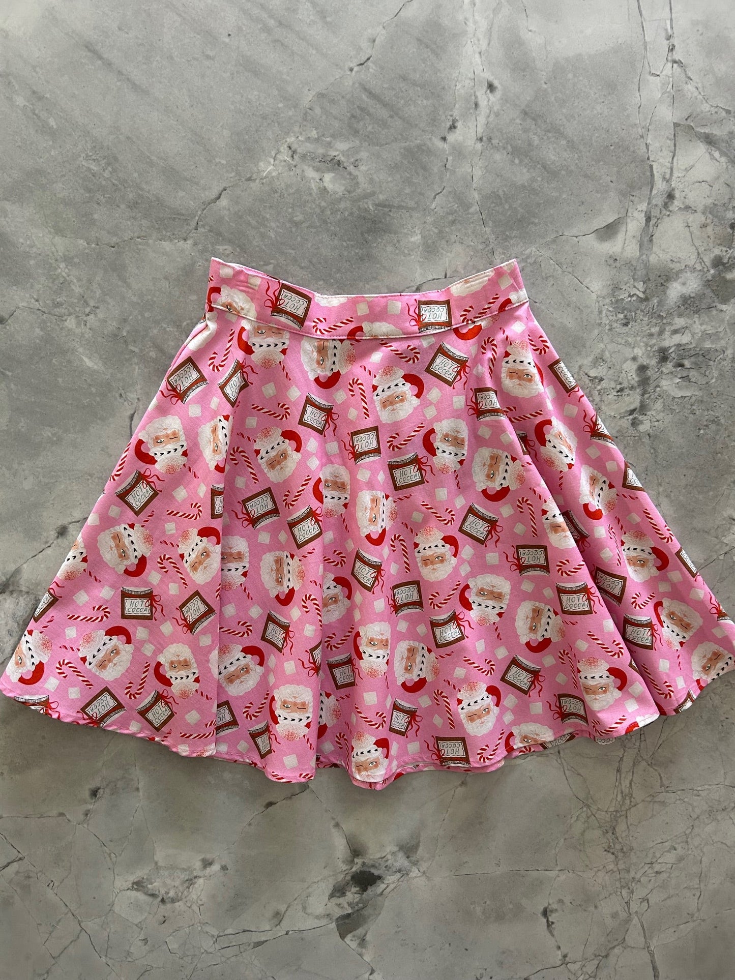 Santa Mugs Skater Skirt in M view 3
