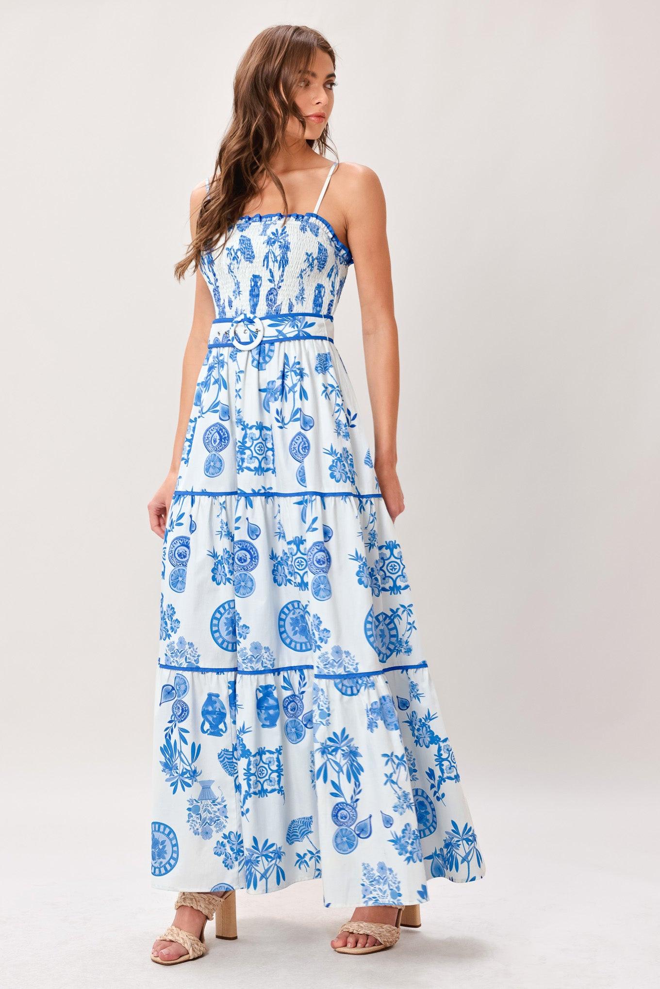 Santorini Dream Woven Maxi Dress view 4