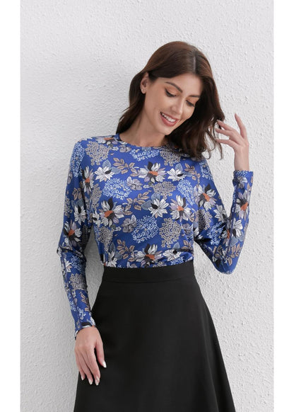 Sapphire Bloom Blouse in M view 3 (top)