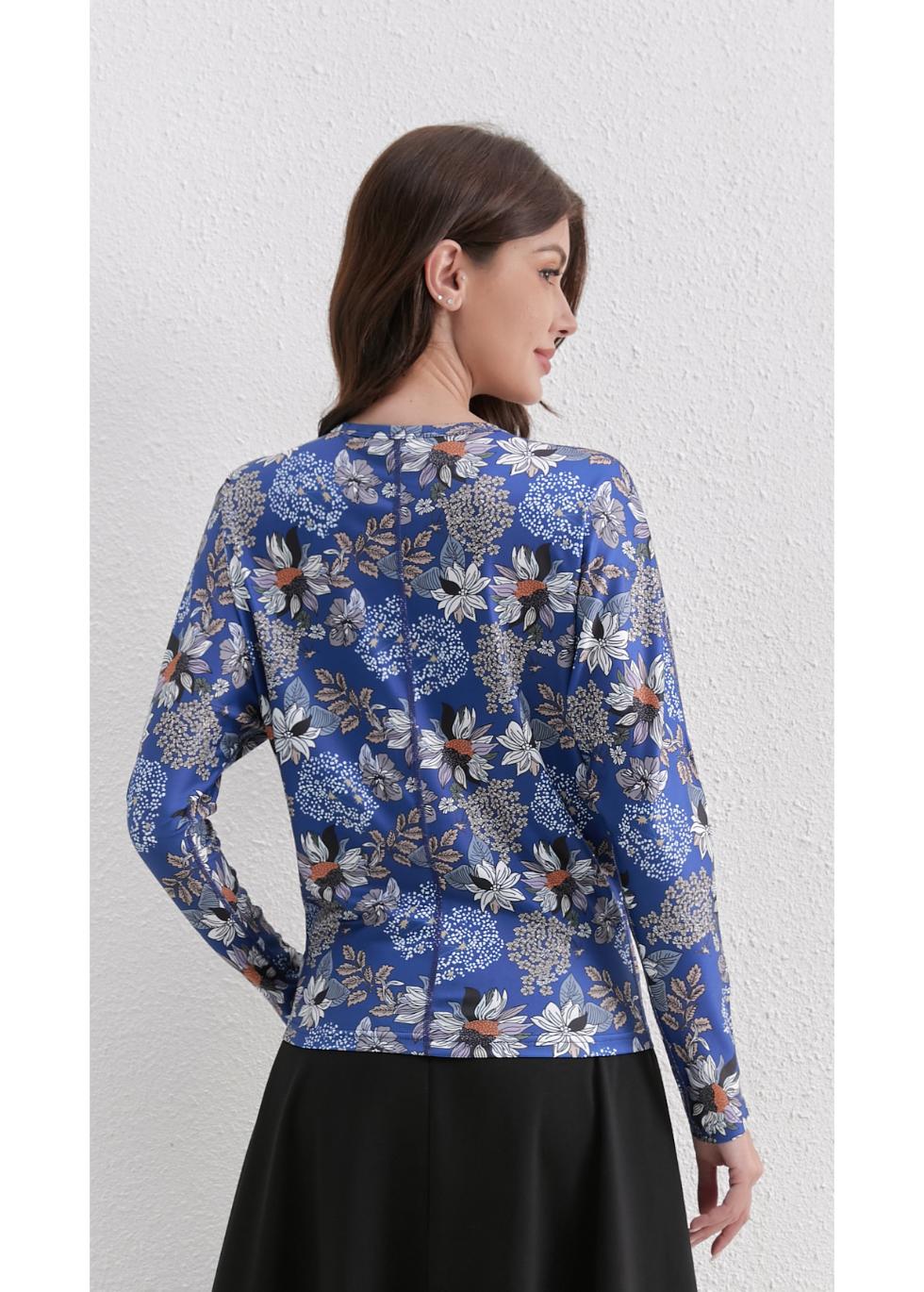 Sapphire Bloom Blouse in S view 2 (top)