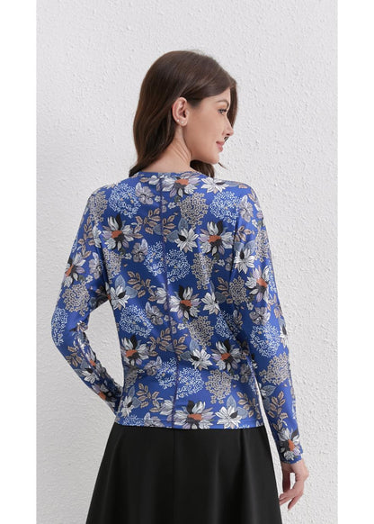 Sapphire Bloom Blouse in S view 2 (top)