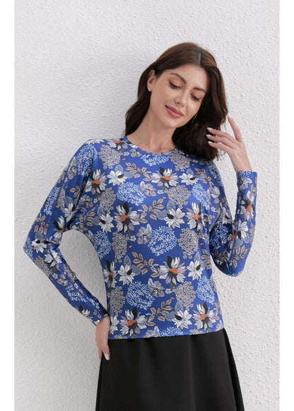 Sapphire Bloom Blouse in XS (top)