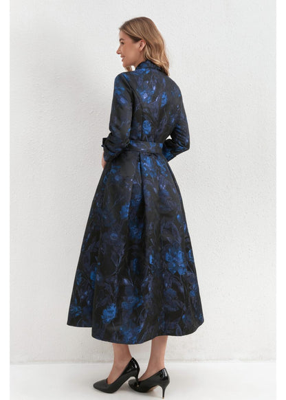 Sapphire Noir Shirt Dress in S view 2