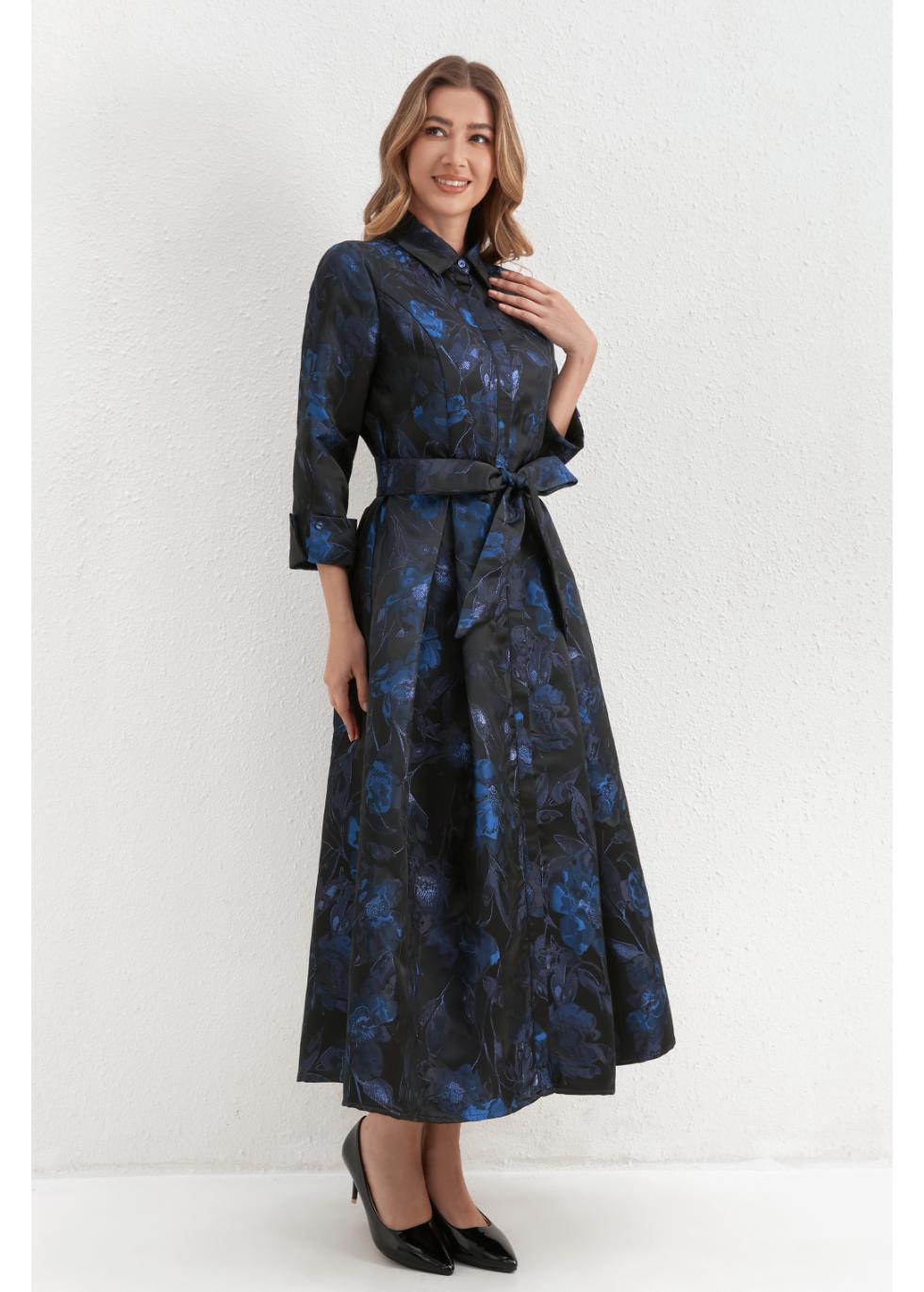 Sapphire Noir Shirt Dress view 6