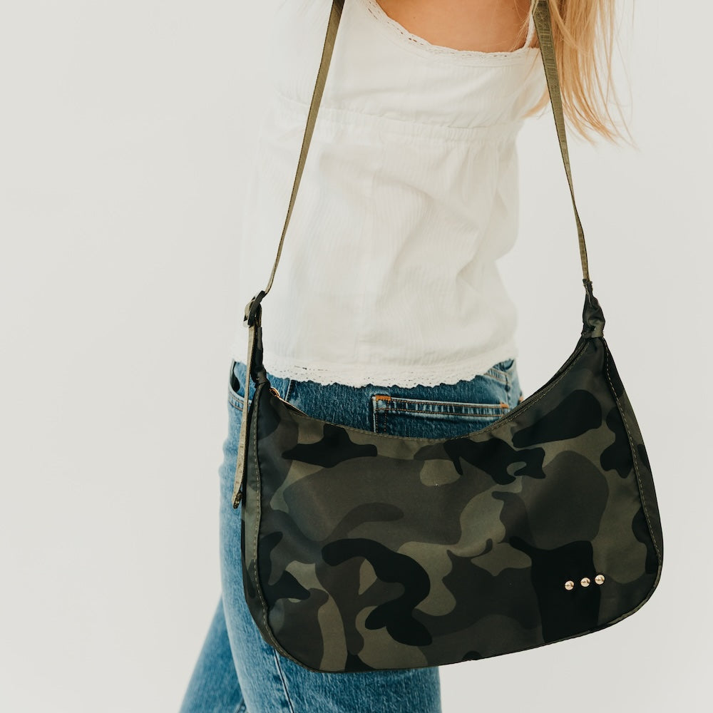 Sara Nylon Crossbody Bag in Camouflage view 3 - Bag Crossbody