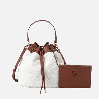Saryn Faux Fur Bucket Bag and Set view 7 - Farryn Crossbody Bag (one-piece)