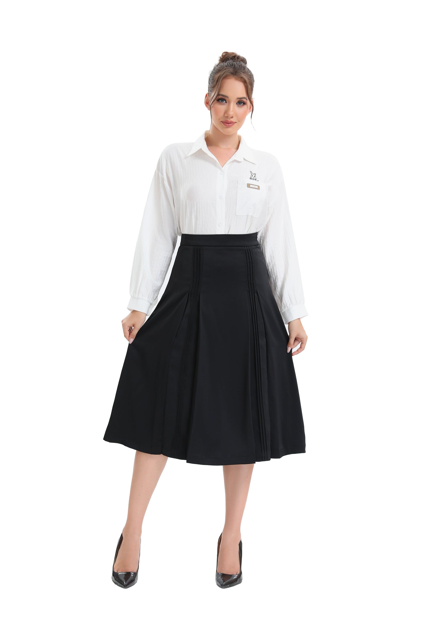 Satin Detailed Midi Skirt view 14 - Satin Full Skirt (dress)