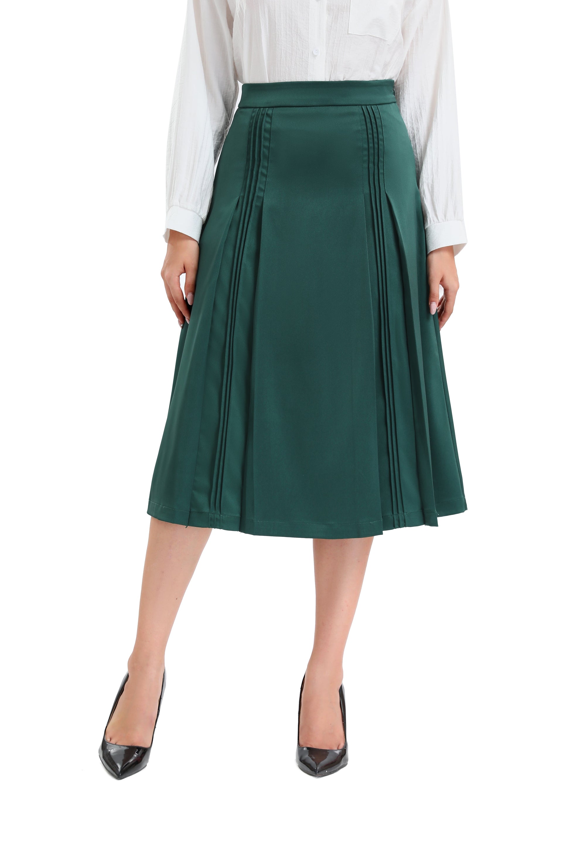 Satin Detailed Midi Skirt view 15 - Satin Full Skirt (dress)