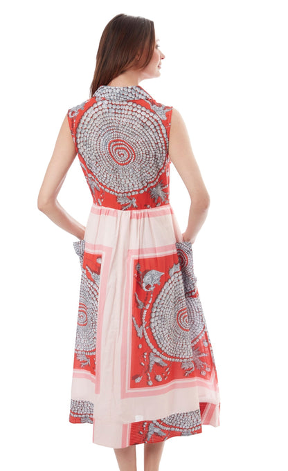 Sea Island Dress Coral Print view 6 - Sea Island Dress Code