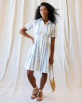 Seaside Stripe Dress XS (dress) - coast stripe dress, coastal stripe dress, beach stripe dress - shop at us.meeeshop