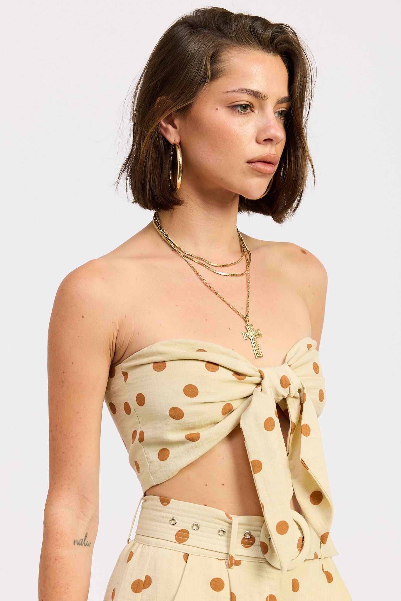 Selkie Crop Top in Butter view 6 - Selkie Tank Top