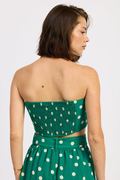 Selkie Crop Top in Green view 3 - Selkie Tank Top