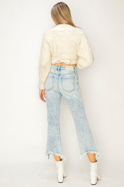 Serena plus High Rise Crop Flare Jeans view 5 - High-Waisted (bottom)