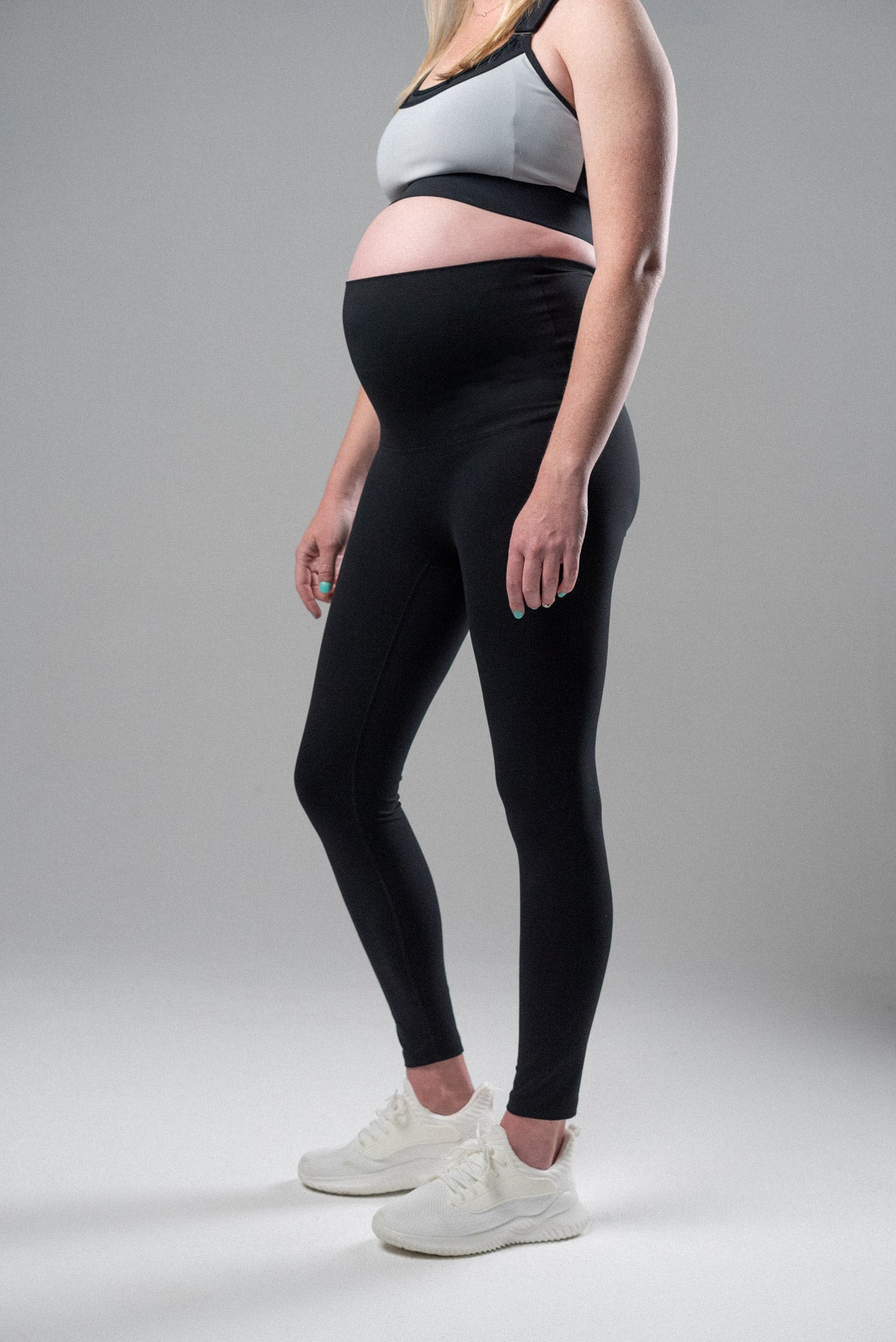 Serene Safe Haven V2 Maternity Legging in Black view 2 (bottom)
