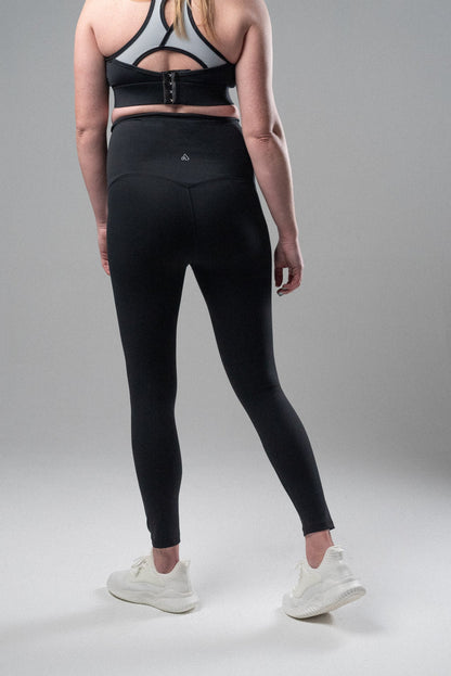 Serene Safe Haven V2 Maternity Legging in Black view 3 (bottom)