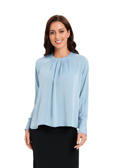 Serene Skyline Blue Top in Blue