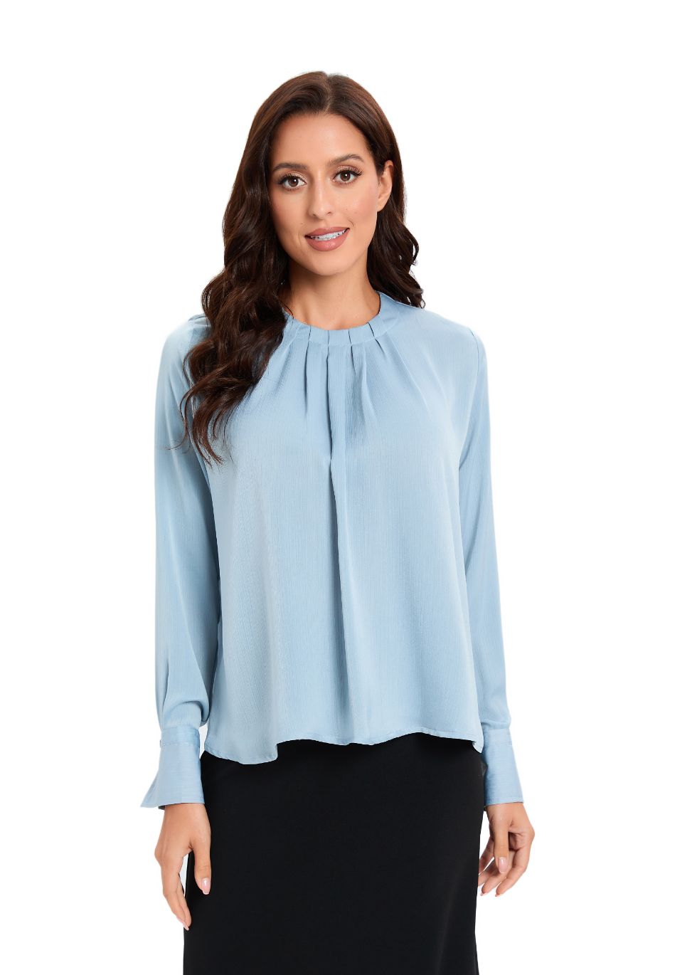 Serene Skyline Blue Top view 7