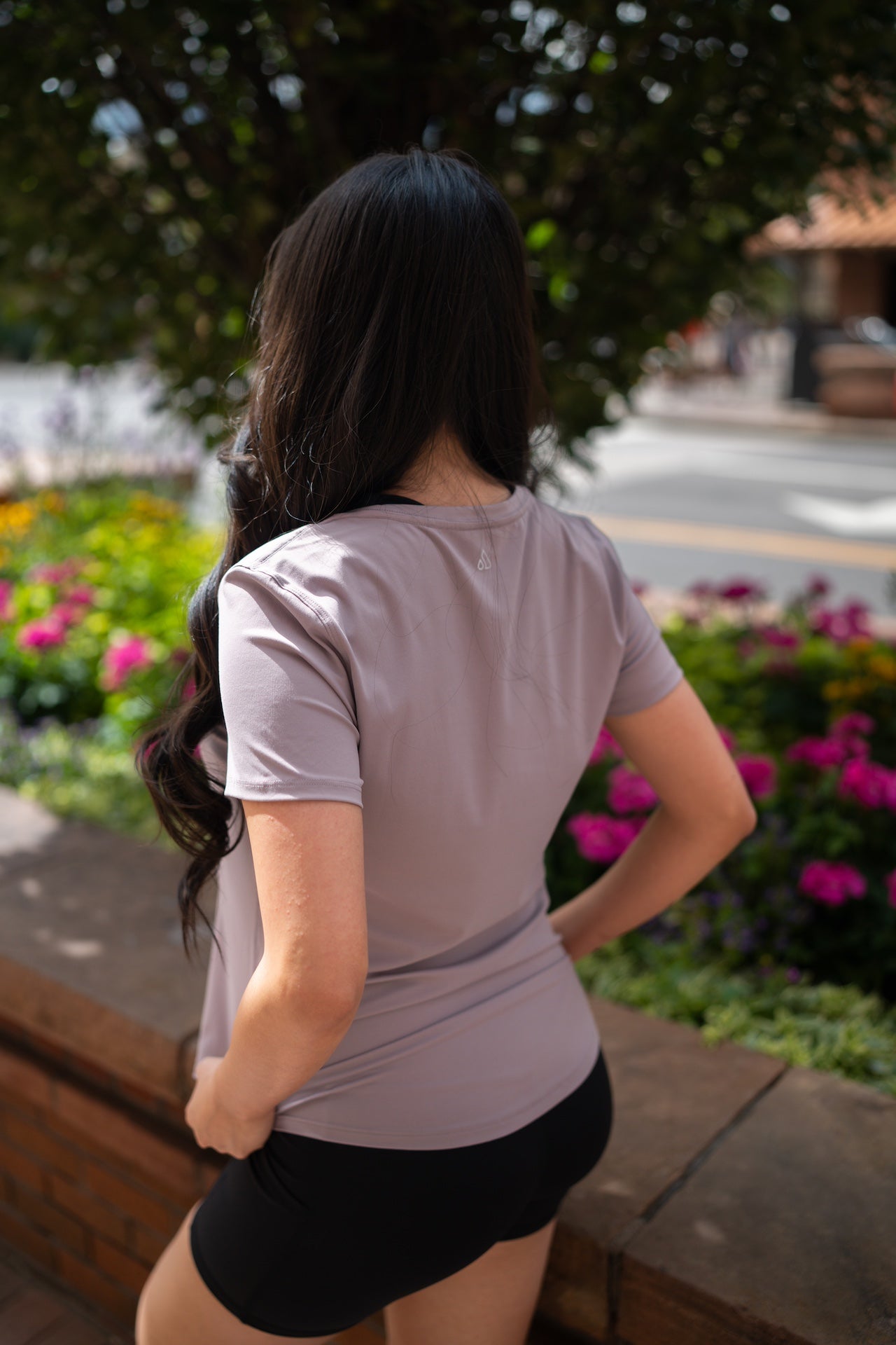 Serene Soft Authentic V1 Tee in Cloud Mint view 6 - Authentic Tee (top)