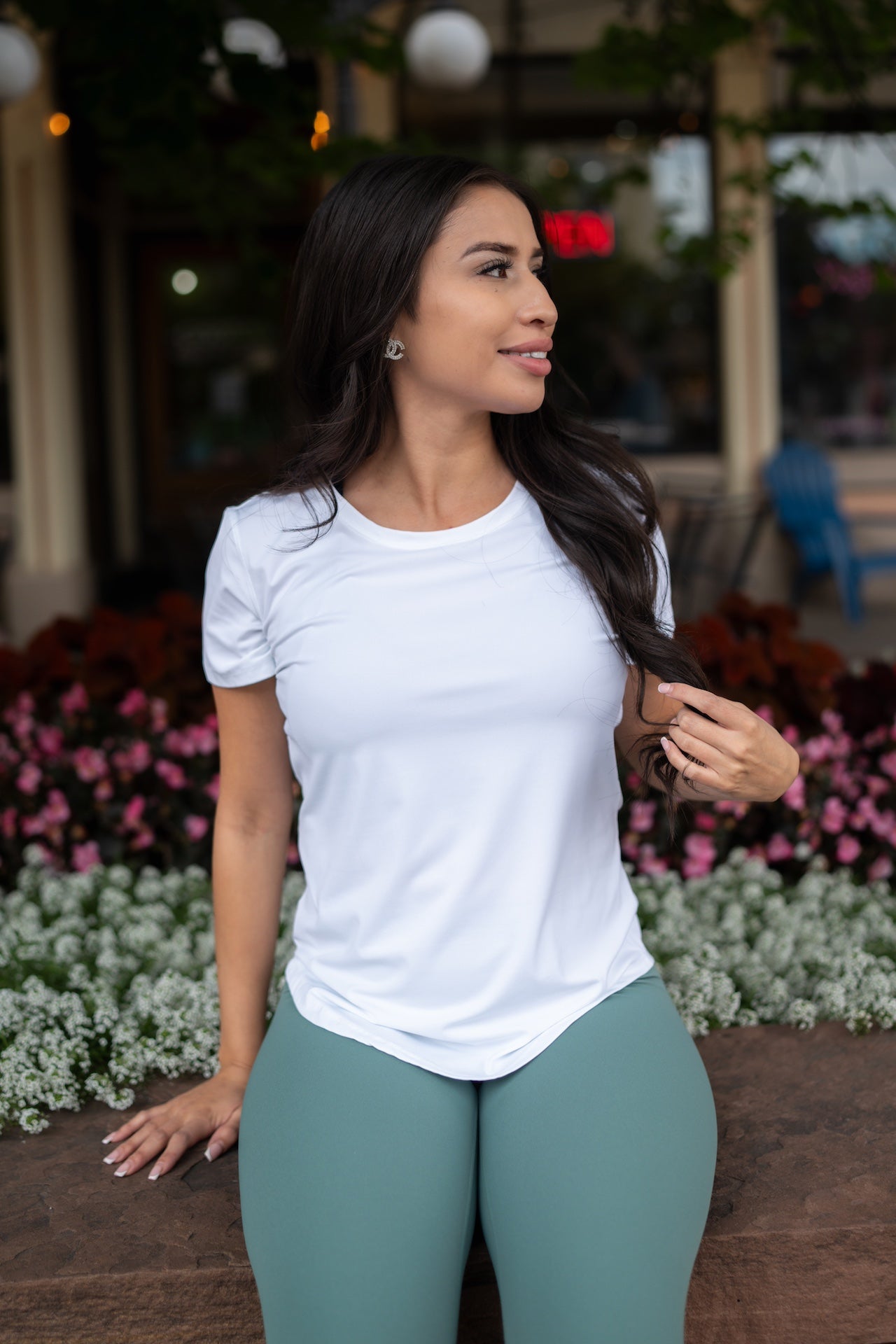 Serene Soft Authentic V1 Tee in White - Authentic Tee (top)