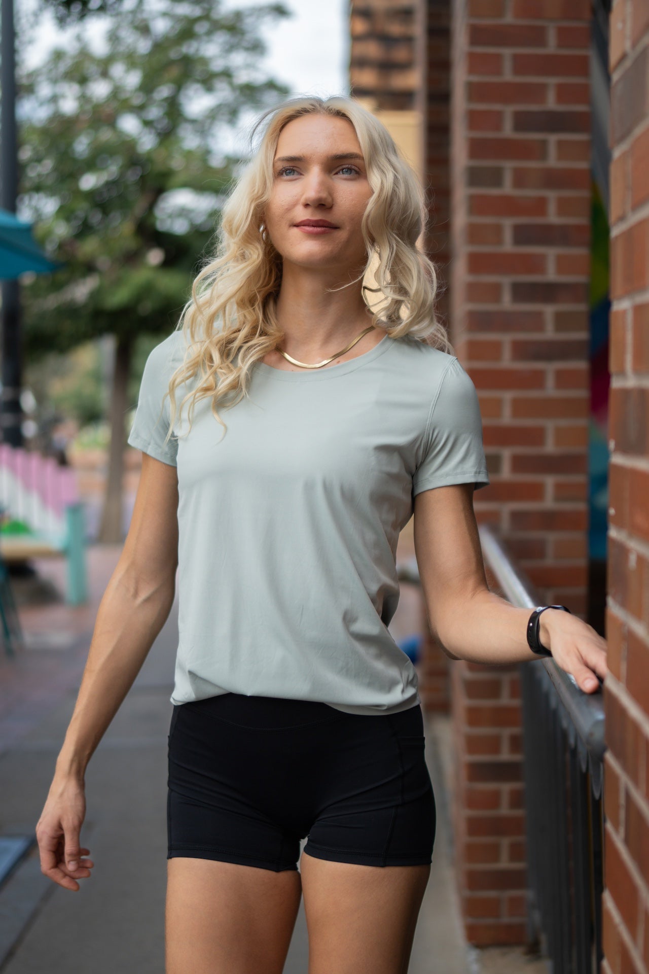 Serene Soft Authentic V1 Tee in White view 3 - Authentic Tee (top)