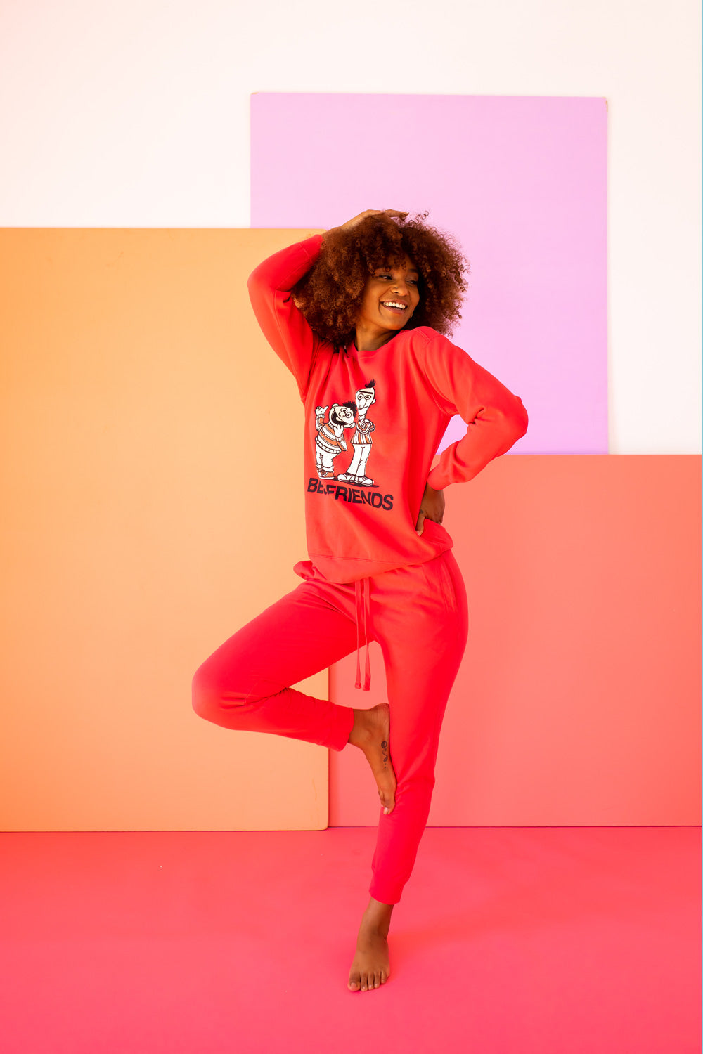 Sesame Street Best Friends Sweatshirt in L view 3 - Sesame Street Sweatshirt Adult (top)
