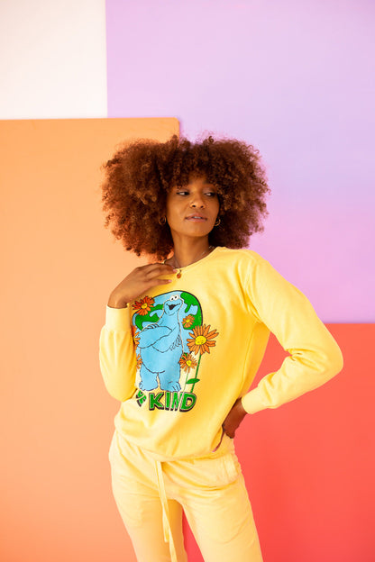 Sesame Sweatshirt Be Kind Cookie Monster Sweatshirt in L view 3 (top)