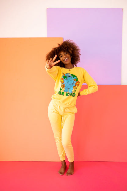 Sesame Sweatshirt Be Kind Cookie Monster Sweatshirt view 6 (top)