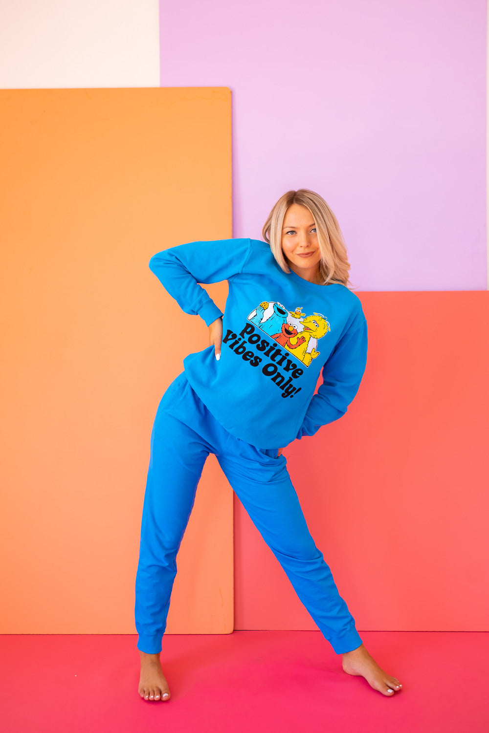 Sesame Sweatshirt Positive Vibes Sweatshirt view 5 (top)