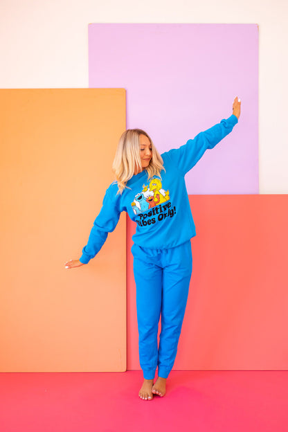 Sesame Sweatshirt Positive Vibes Sweatshirt view 6 (top)