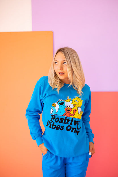 Sesame Sweatshirt Positive Vibes Sweatshirt view 7 (top)