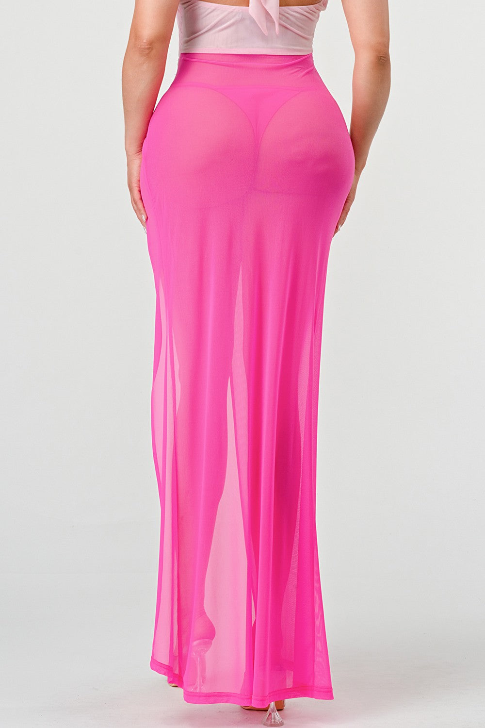 Sexy Tie Around High Slit Dress view 12