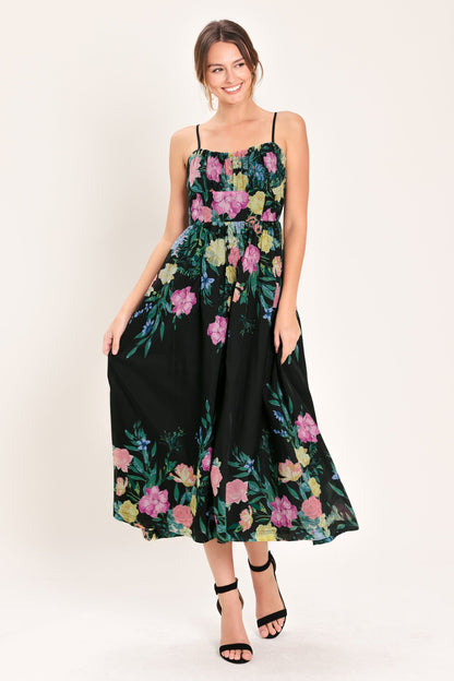 Shadow Floral Woven Midi Dress view 11 - Shadow Floral Midi Dress