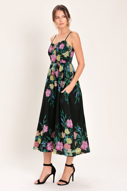Shadow Floral Woven Midi Dress view 13 - Shadow Floral Midi Dress