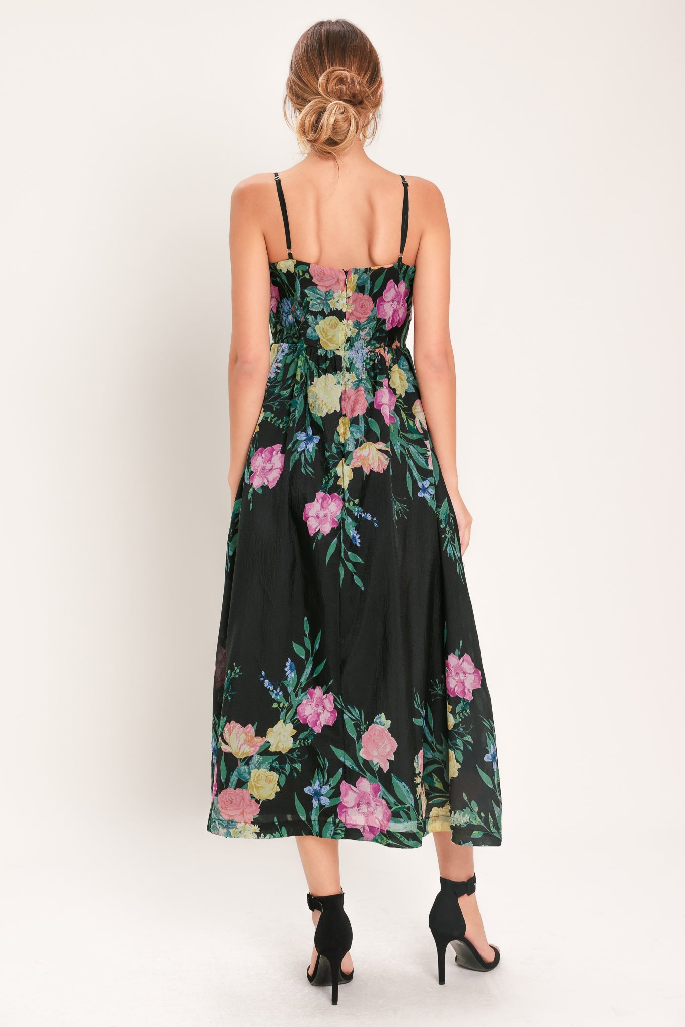 Shadow Floral Woven Midi Dress view 14 - Shadow Floral Midi Dress