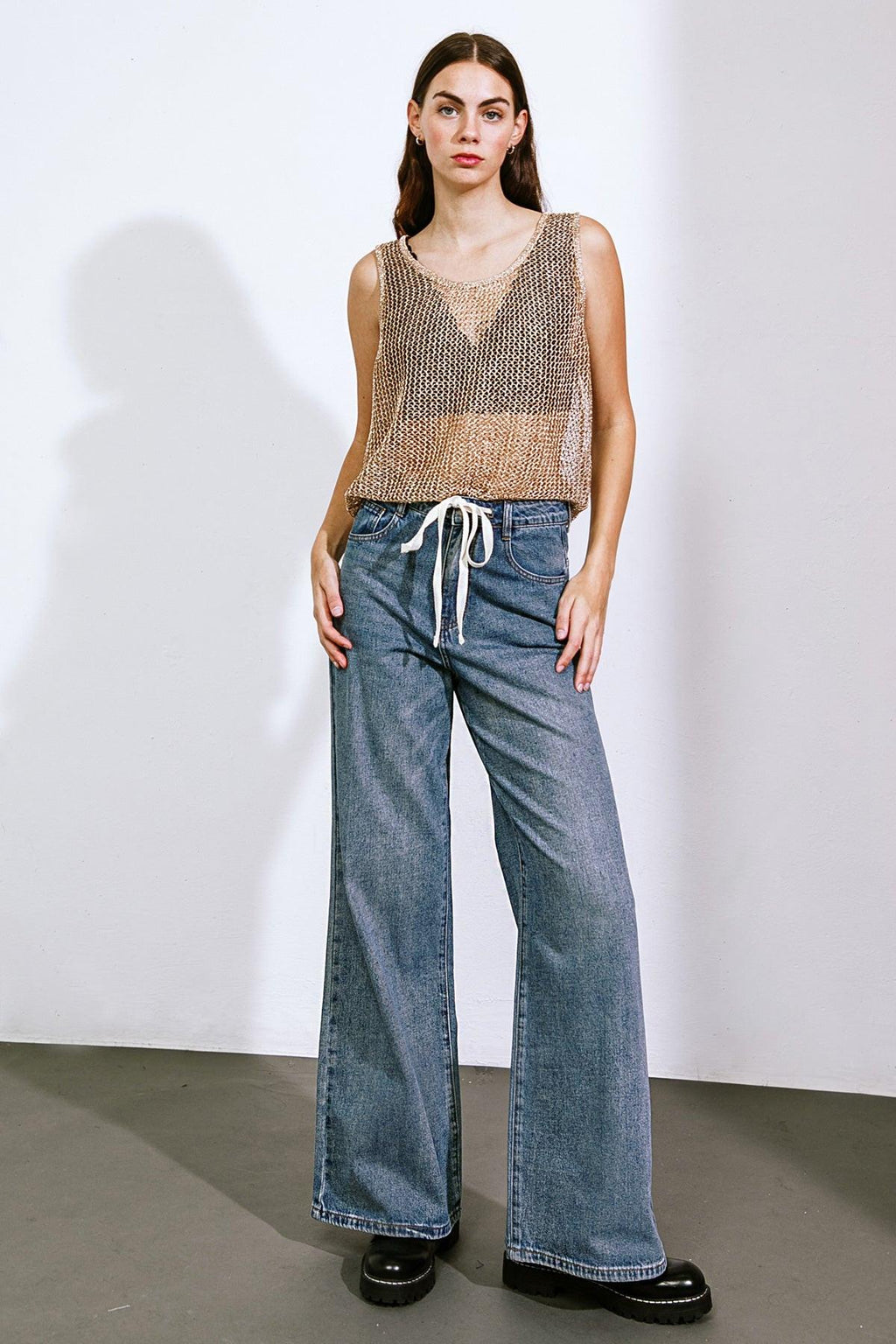 She's a Sweet Talker Denim Pants view 5 (bottom) - denim pants, talker denim pants - shop at us.meeeshop
