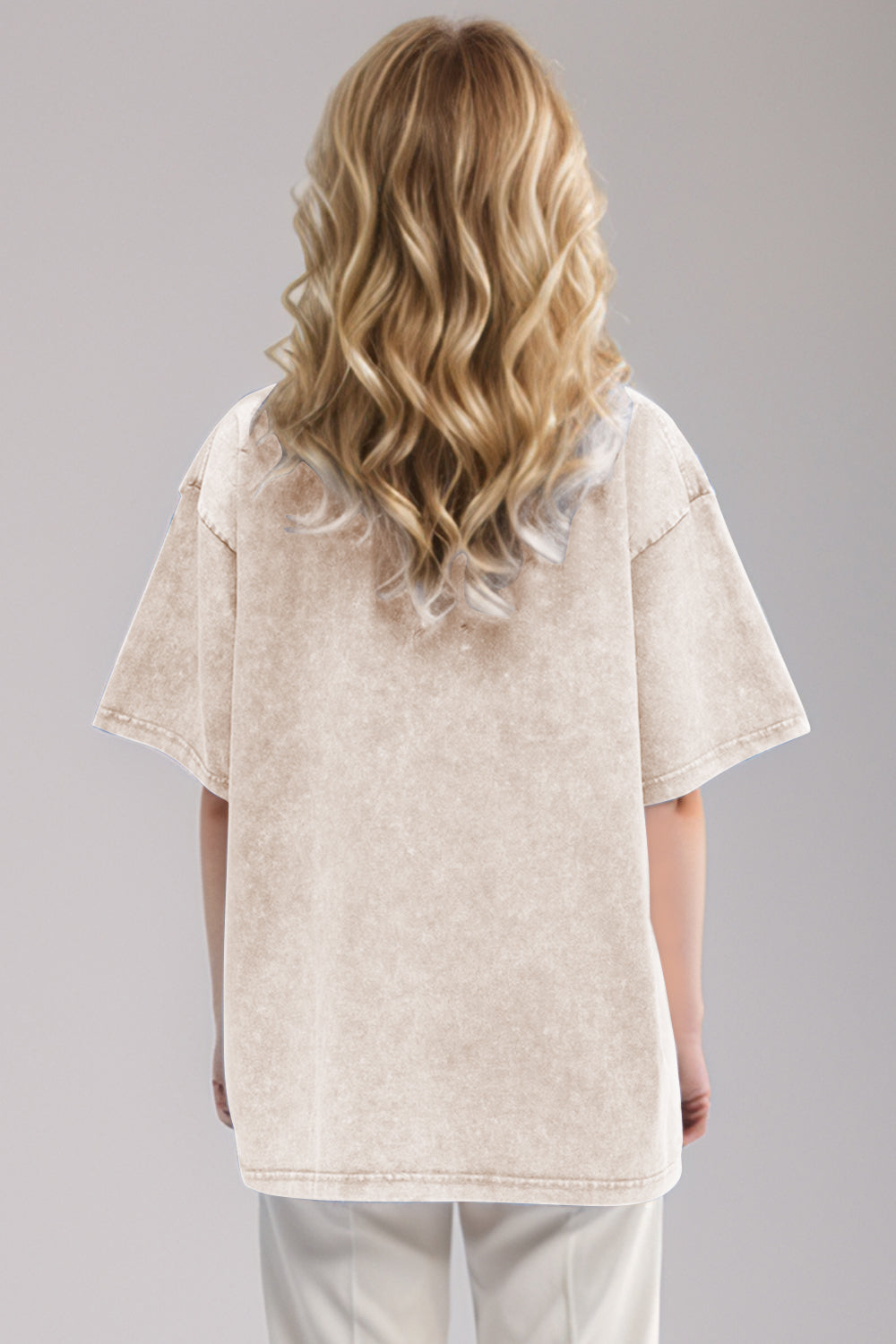 Shopbasicbae Basic Bae Round Neck Half Sleeve T-shirt in Dusty Blue view 20 - Half Shirt (top)