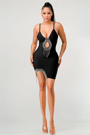 Show Stopping Bandage Mini Dress - MeeeShop Women's Fashion