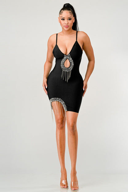 Show Stopping Bandage Mini Dress - MeeeShop Women's Fashion