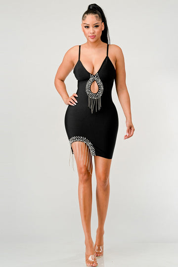 Show Stopping Bandage Mini Dress - MeeeShop Women's Fashion