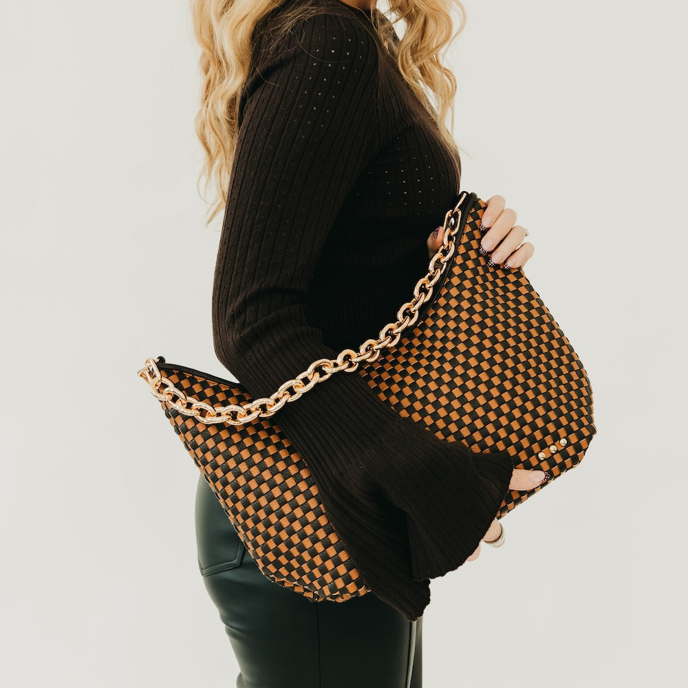 Sienna Slouchy Woven Shoulder Bag - New Colors!