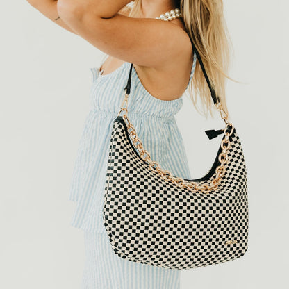 Sienna Slouchy Woven Shoulder Bag - New Colors!