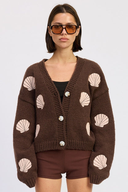 Sierra Cardigan in Mocha Pink - Sierra Cardigan Llama Wool (top)