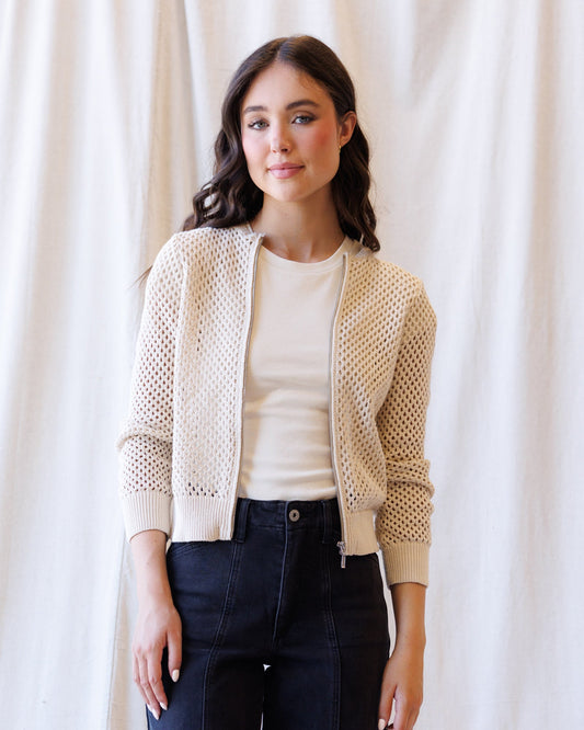 Signature Sweater Jacket in S view 2 - Signature Sweater Jacket Evo (top)